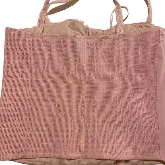 2000’s Y2k Women’s halter small by Pac sun NWT’s pink bustier smocked summer top - Picture 11 of 13